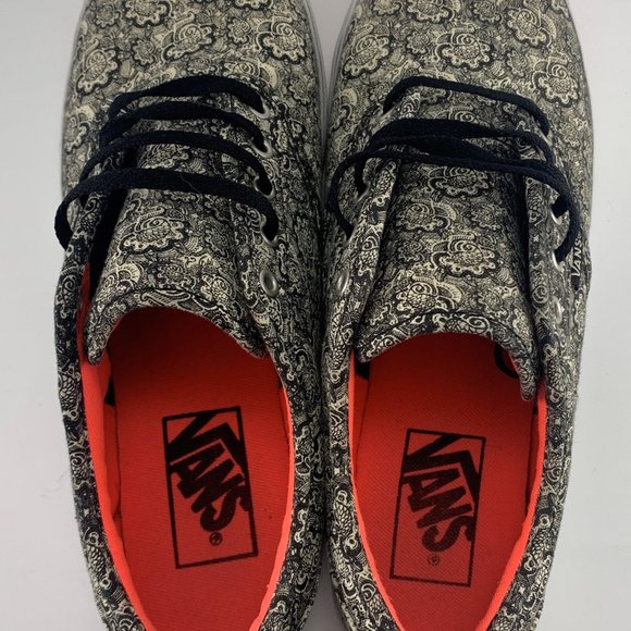 Vans Atwood (TBR4R) Paisley Print Shoes Henna Black (VN-0U4IAYQ) Size 7 Women's - Picture 9 of 10